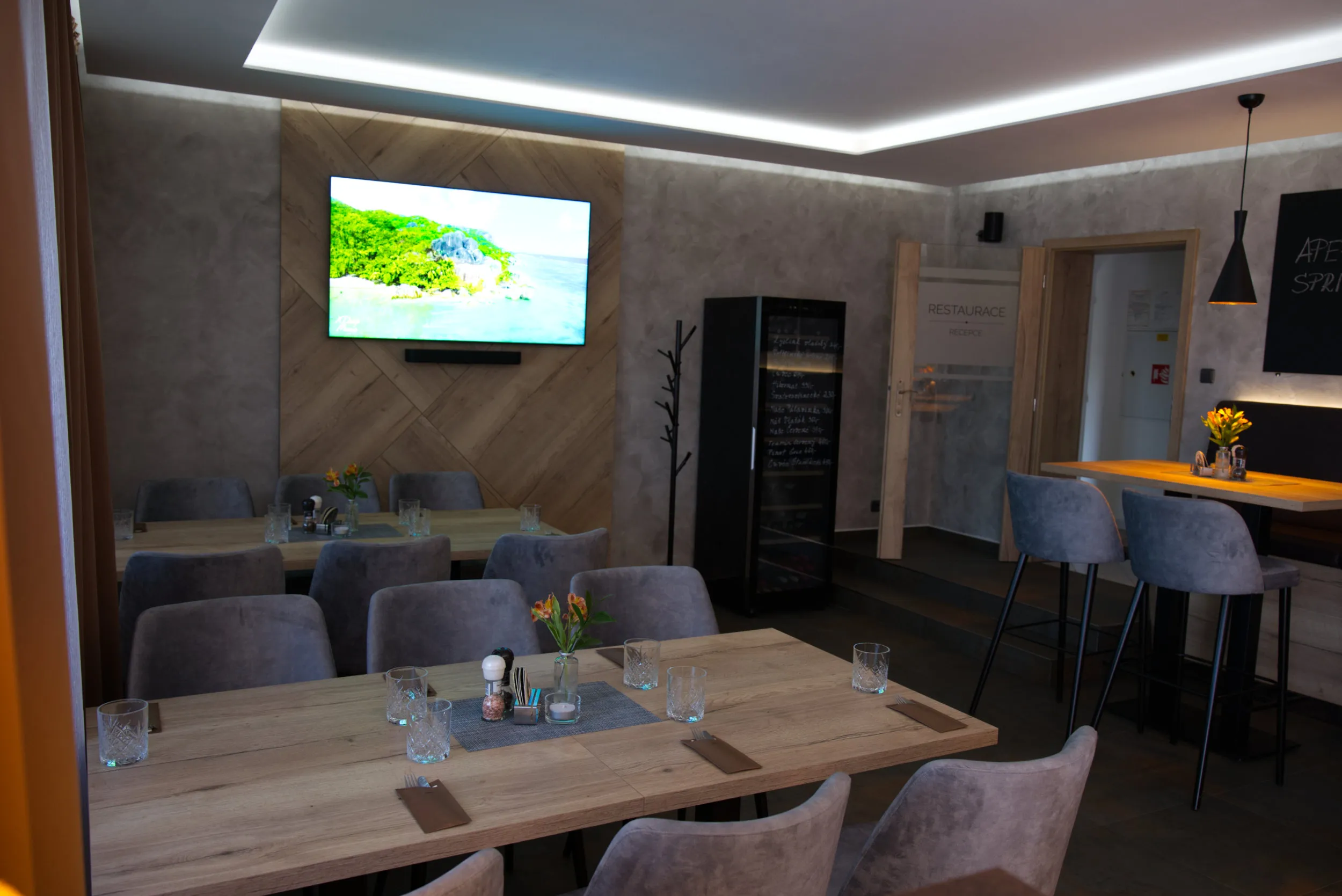 Nově zrekonstruované prostory restaurace U bednářů